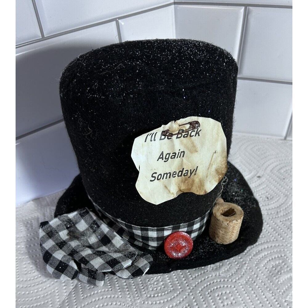 Frosty The Snowman Hat Corn Cob Pipe Fabric Decoration I’ll Be Back Someday New